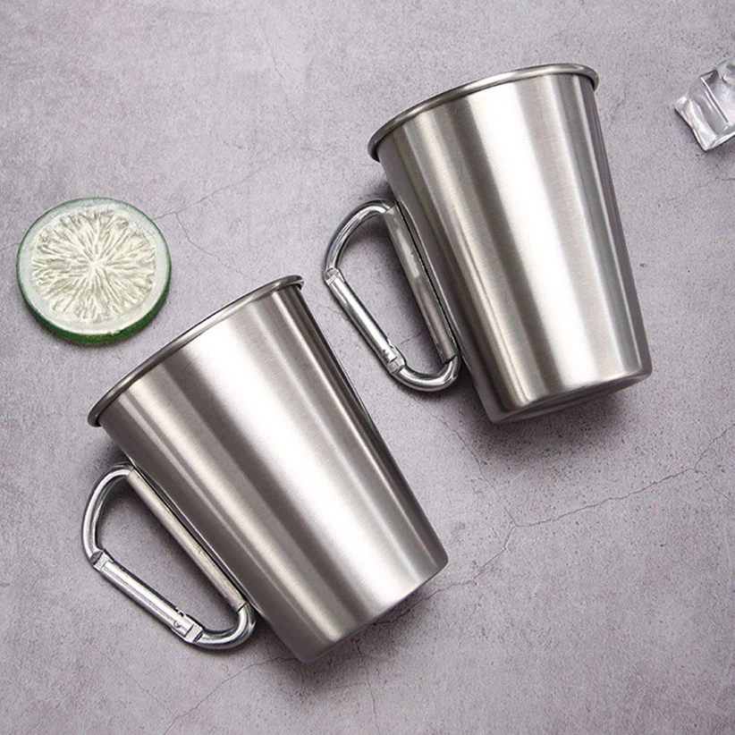 16oz Stainless Steel Outdoor Carabiner Mug 1