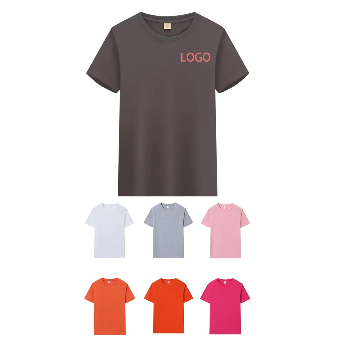 Combed Cotton Crew-Neck Advertising T-Shirt 1