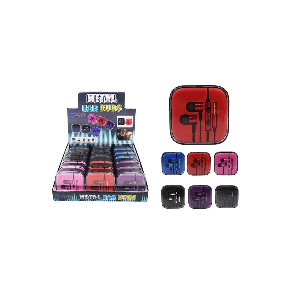 Metal Earbud Headphones Assorted 1