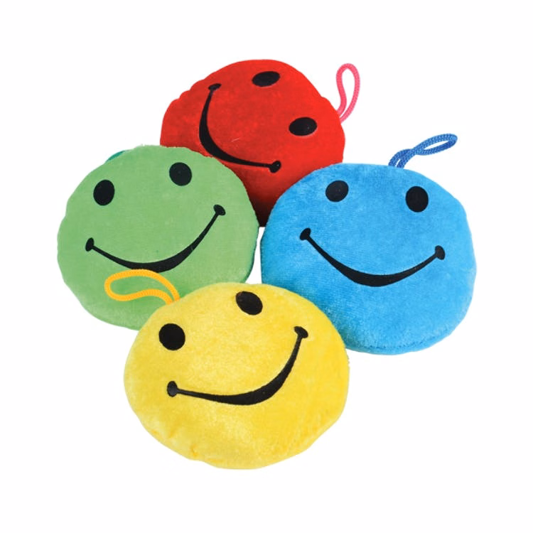 Smiley Face Plush Toys - Assorted