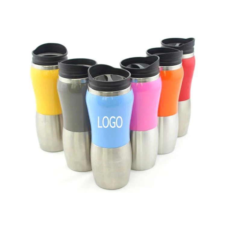 450ML Stainless Steel Peanut Shape Bottle, custom water bottle with logo imprint 1