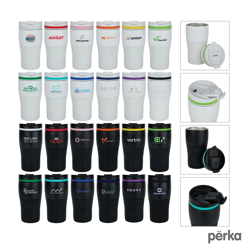 Perka® Cortado 12 oz. Double Wall Recycled Stainless Steel Coffee Tumbler 1