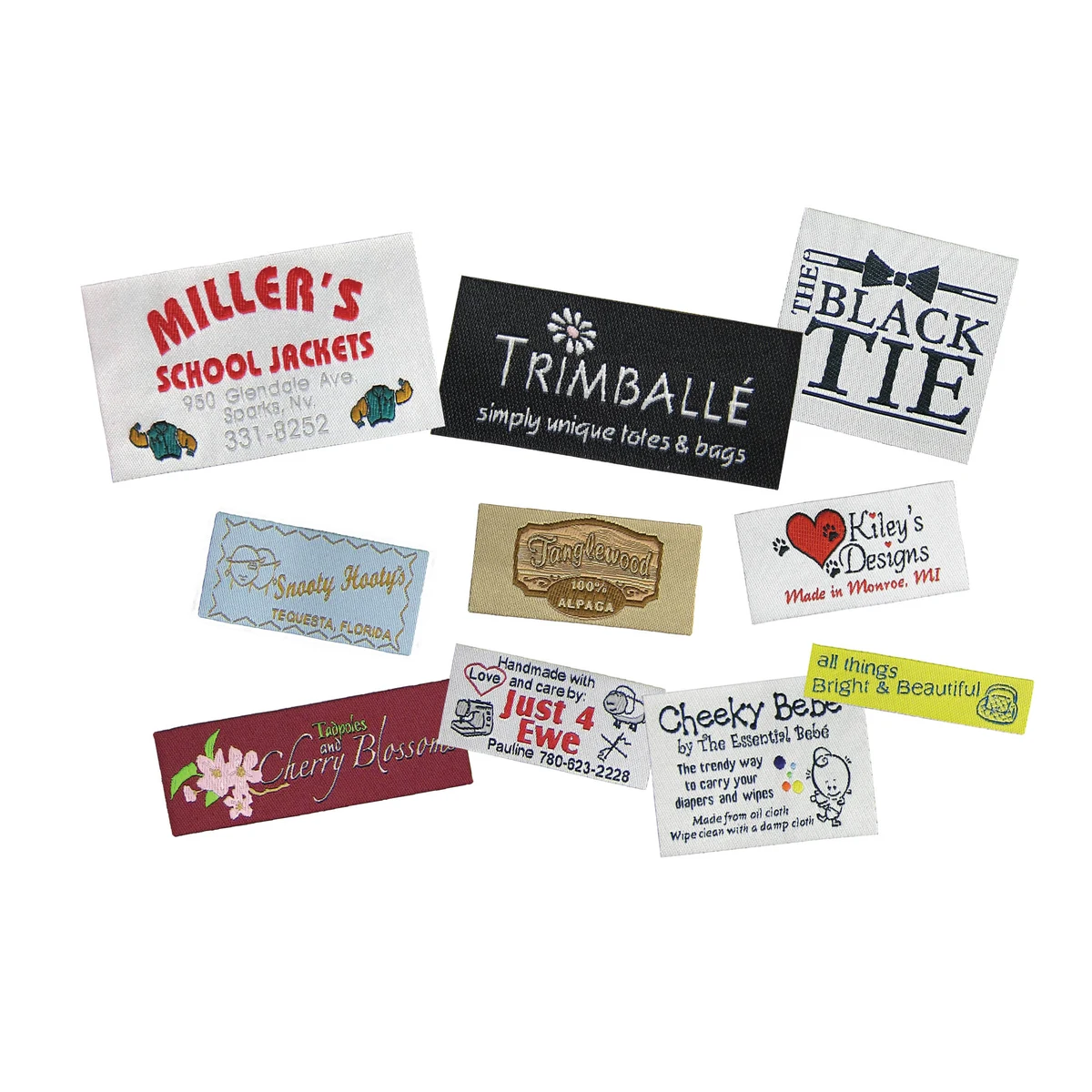 Woven Label Up To 2 Sq. Inches - "Elite" Weave 1