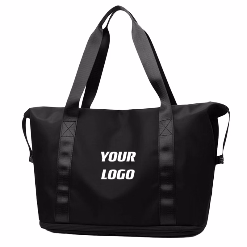 Expandable Sports Tote Gym Bag With Wet Pocket For Women