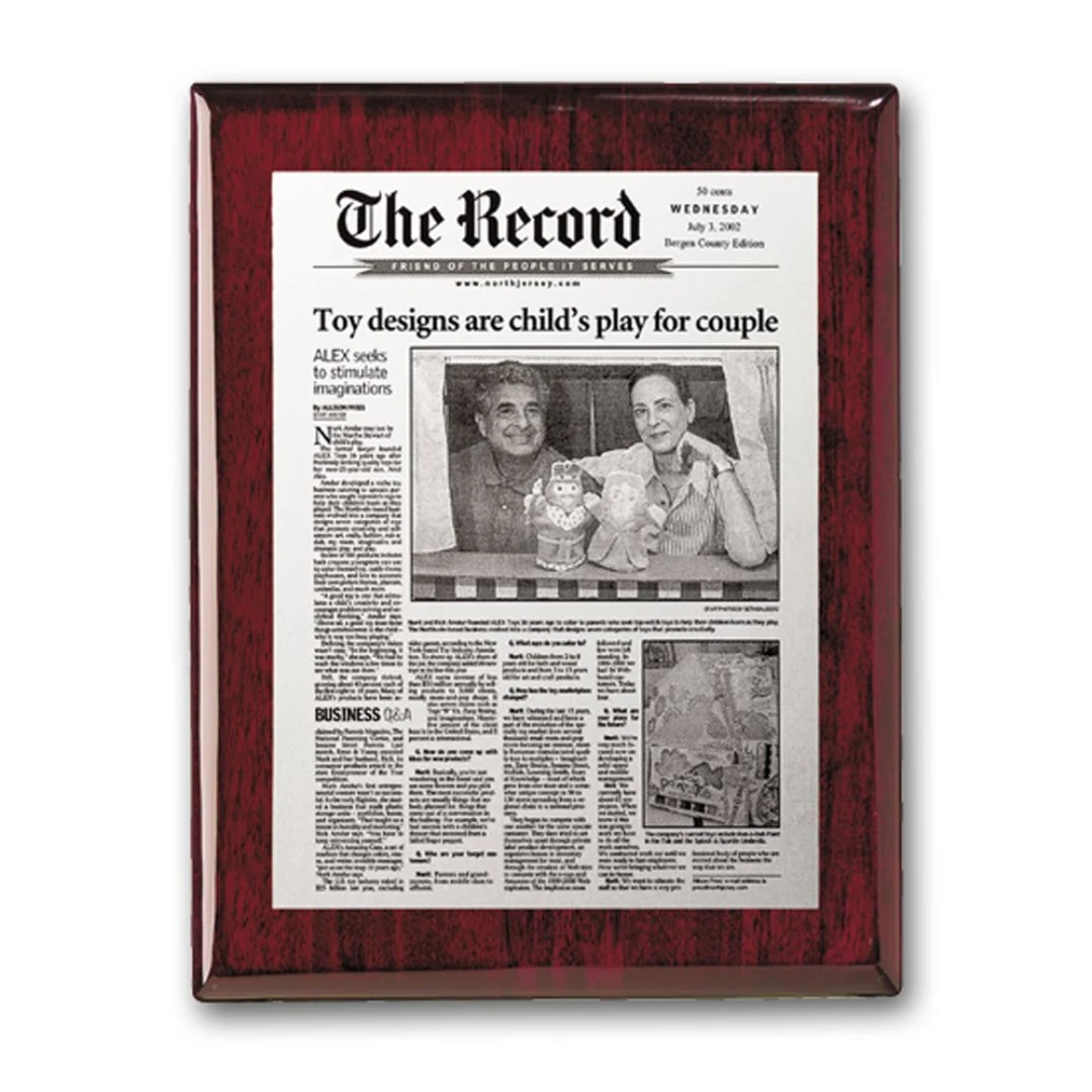 Metal Photo Plaq - Rosewood 1