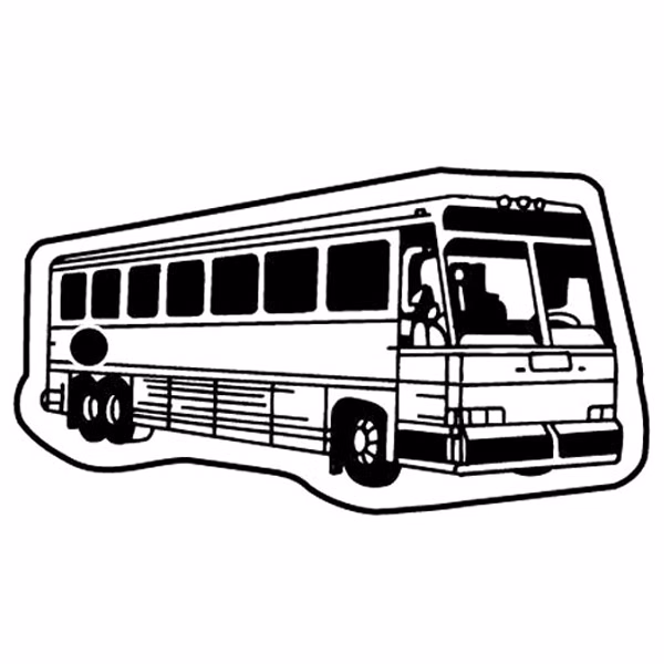 Tour Bus 10 Key Tag (Spot Color)