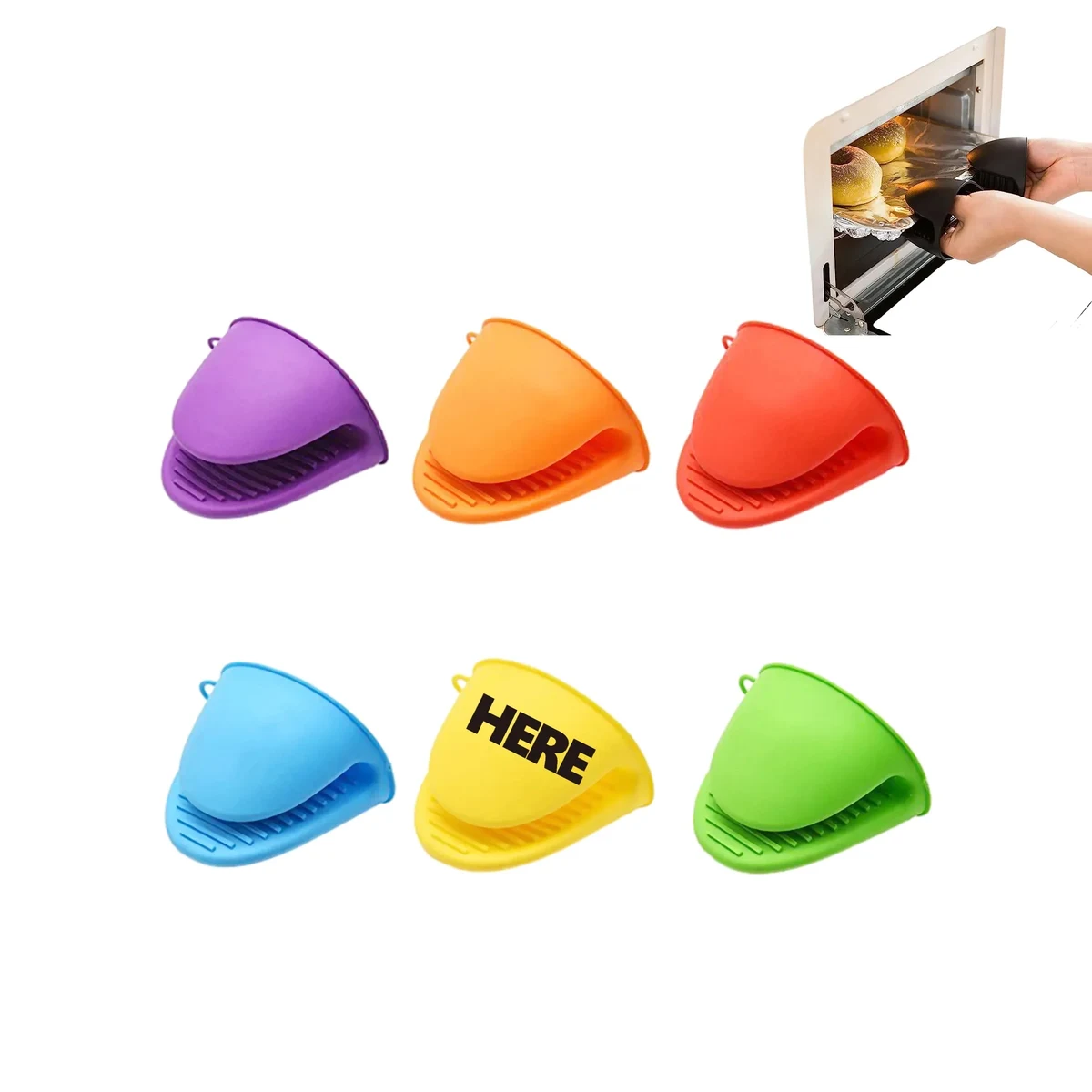 Kitchen Heat Insulation Silicone Glove Clip MOQ 100PCS 1