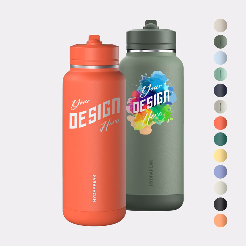 32 oz Hydrapeak® Stainless Steel Insulated Allure Sport Water Bottle w/ Straw Lid