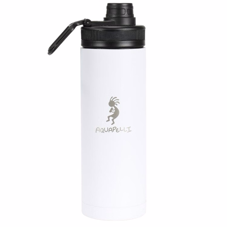 Vacuum Insulated Water Bottles with Spout - 18 oz White