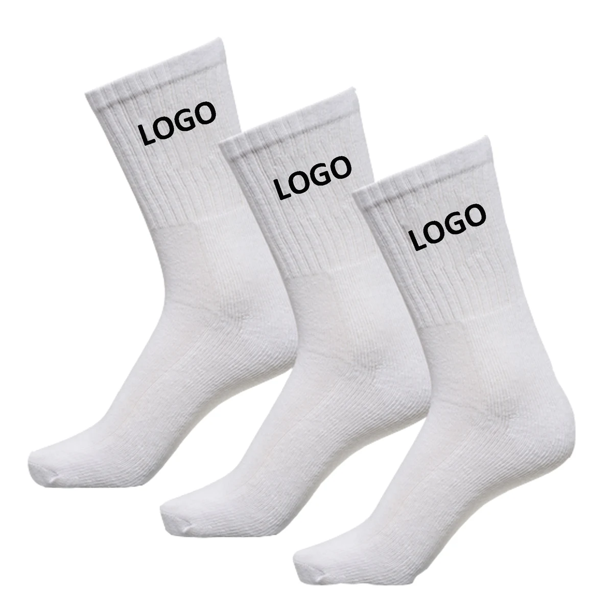 Cotton Athletic Socks With Compression Knitting 1