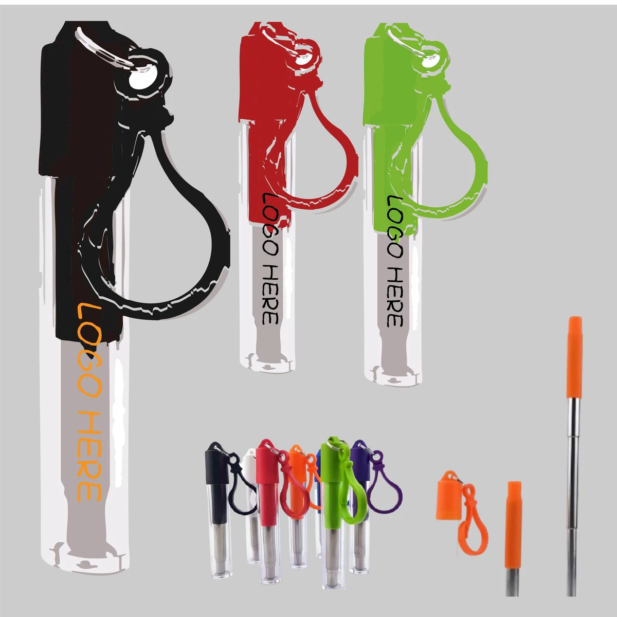 Telescopic Drinking Straw Kit 1