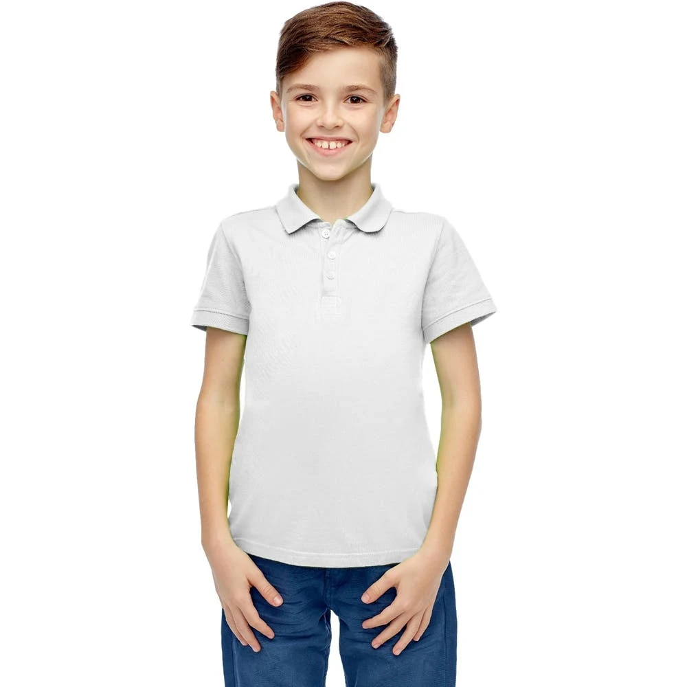 Toddlers Uniform Polo Shirts - White Short Sleeve Size 2T - 4T 1