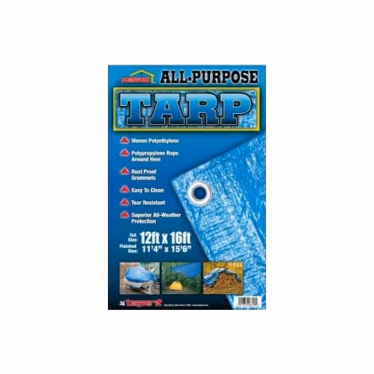 All -Purpose Blue Tarps - 12' x 16'