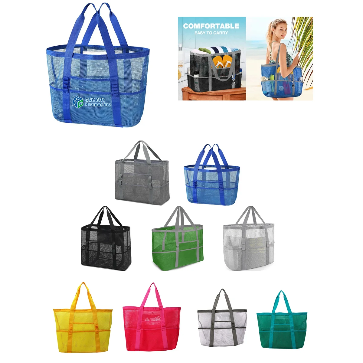 Foldable Mesh Pool Bag 1