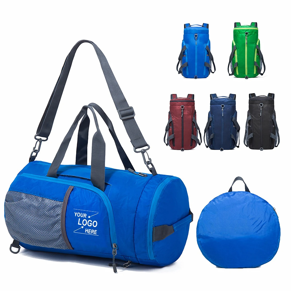 35L Foldable Sports Duffel Bag Backpack Combo 1