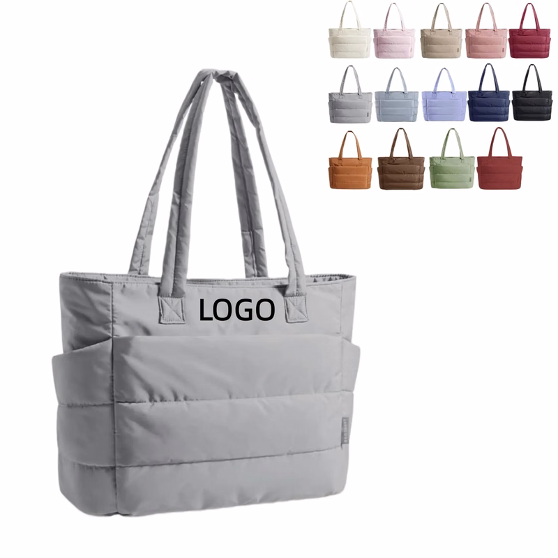 Travel Toiletry Bag Lightweight Puffer Tote Handbag