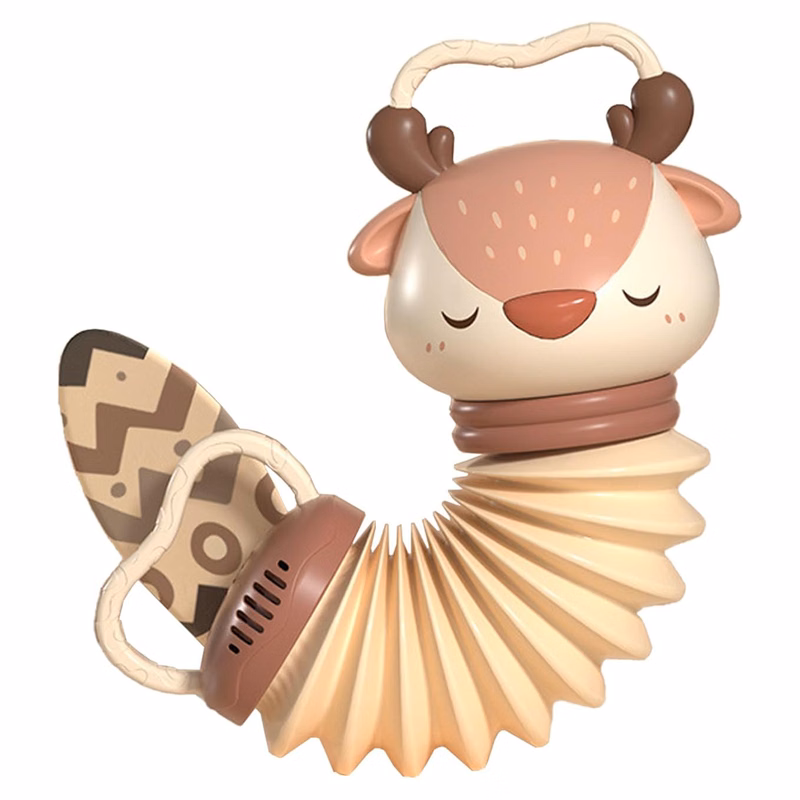 Baby Animal Head Design Hand-Pull Musical Instrument Toys