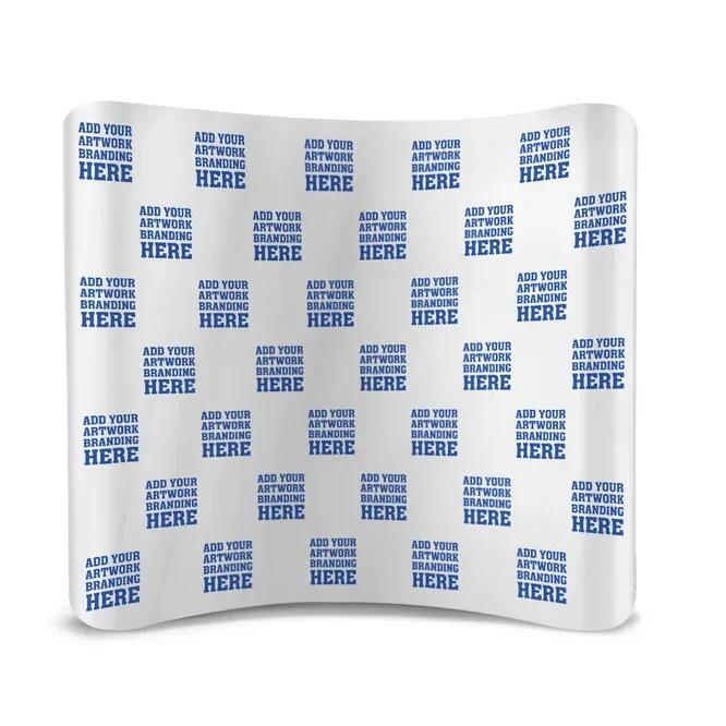 8ftx 8ft Step and Repeat Curved Pillow Case Backdrop Package 1