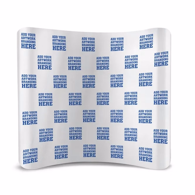 8ftx 8ft Step and Repeat Curved Pillow Case Backdrop Package