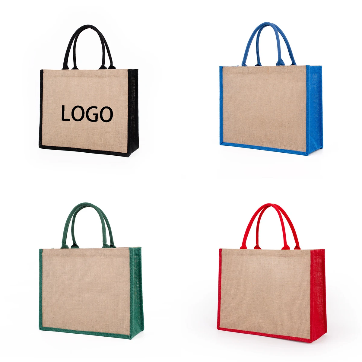 Jute Bag Handbags, custom tote bag with logo imprint 1