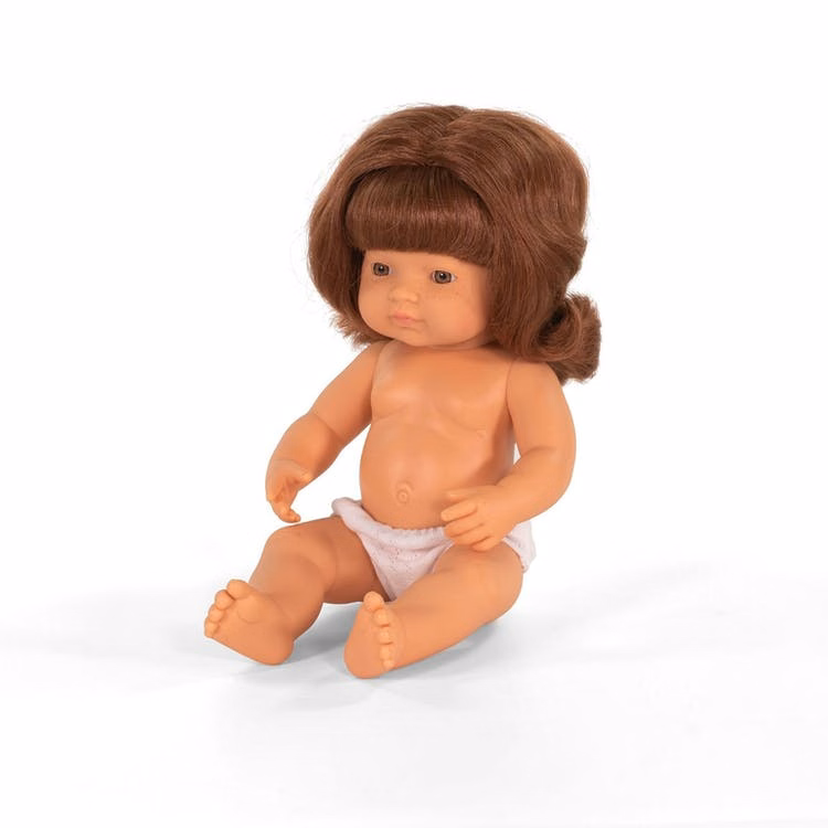 15" Baby Girl Dolls - Redhead Brown Eyes