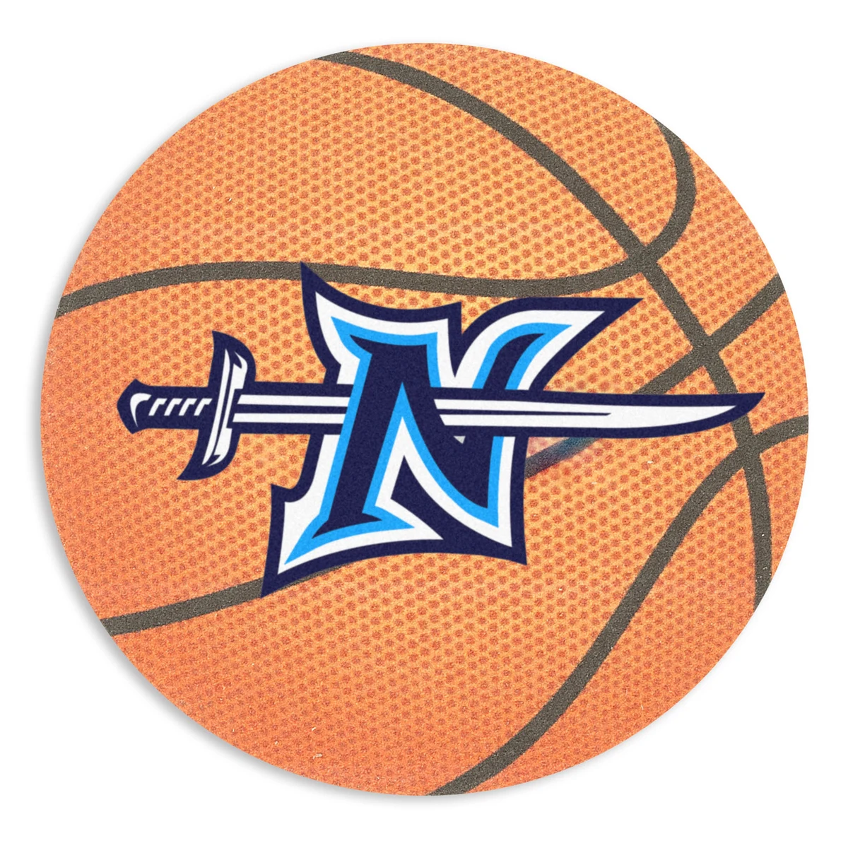 Full Color Process 60 Point Basketball Pulp Board Coaster 1