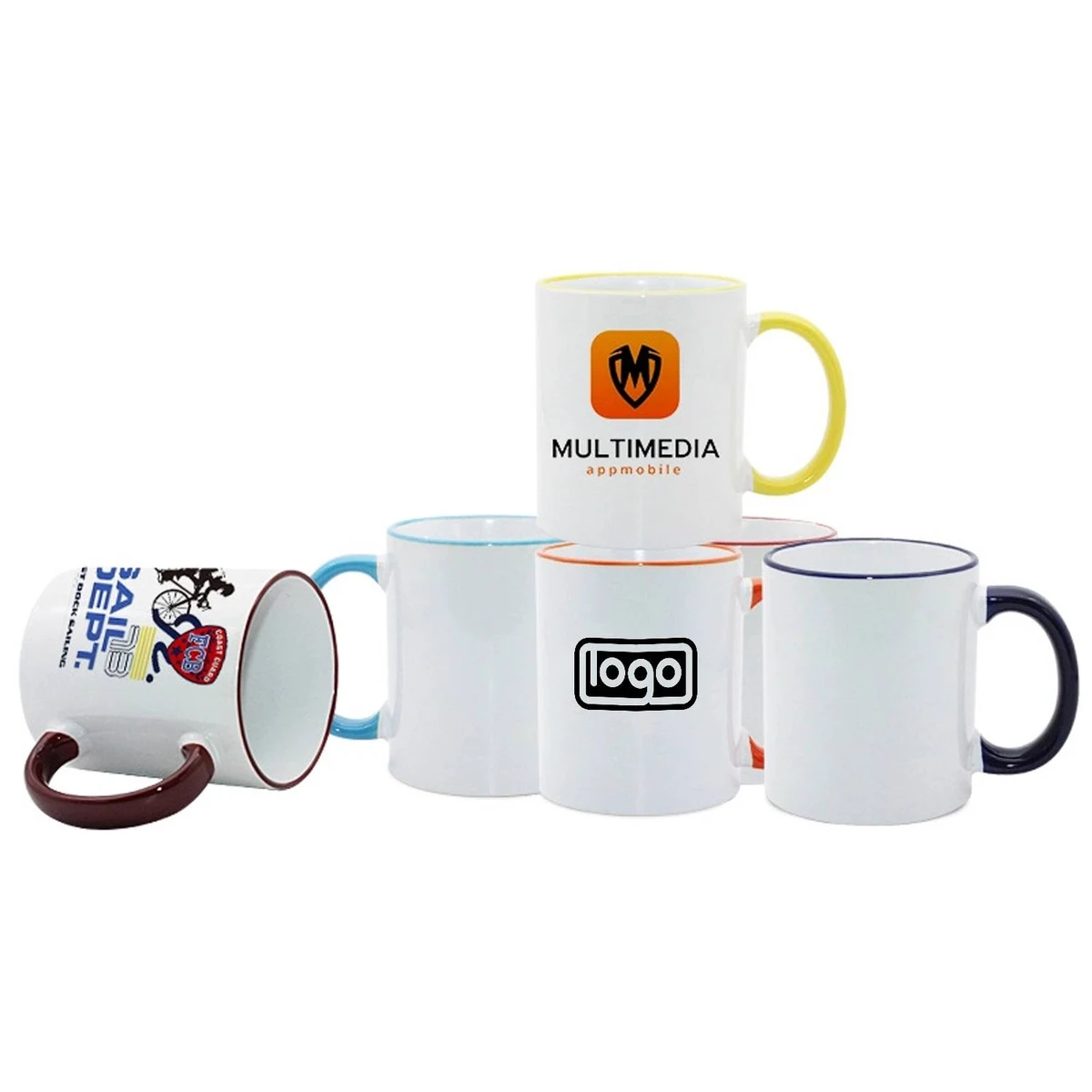 11 oz White Ceramic Sublimation Coffee Mug 1