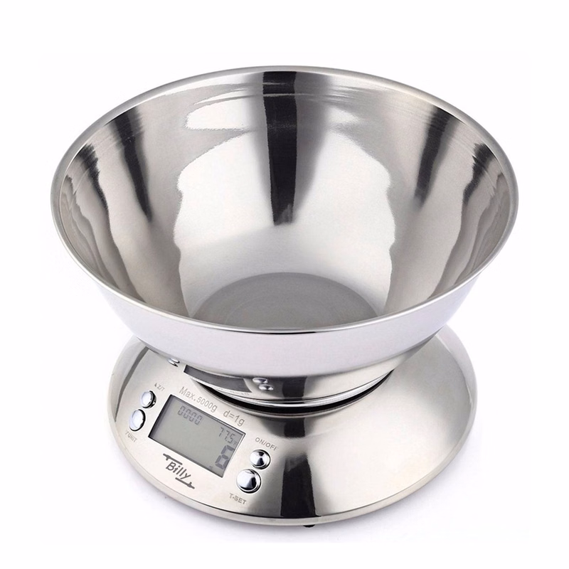 Food Kitchen Scale With Bowl