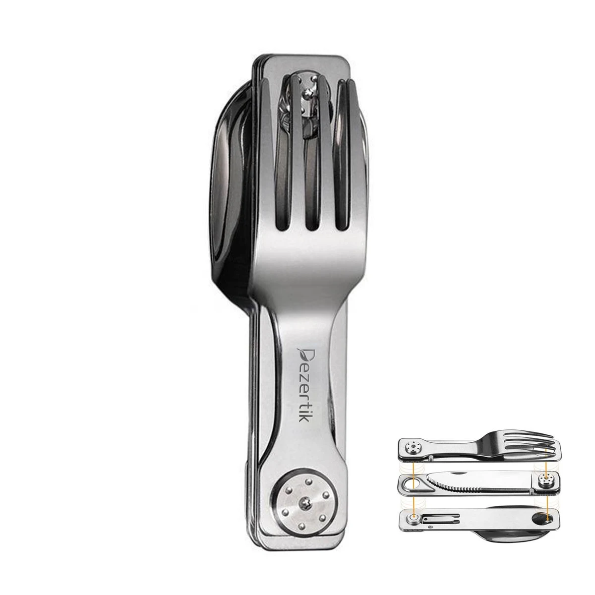 Stainless Steel Knife, Fork and Spoon Outdoor Cutlery Set 1