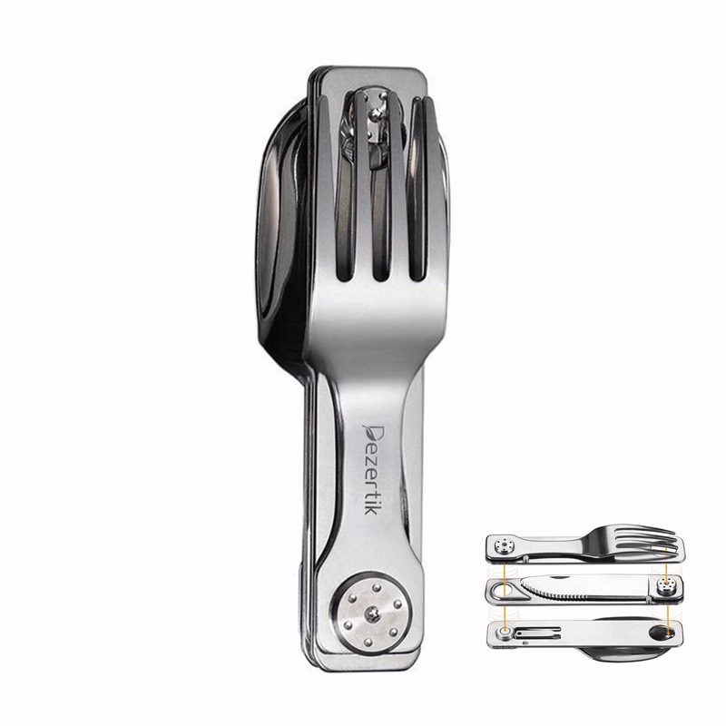 Stainless Steel Knife, Fork and Spoon Outdoor Cutlery Set