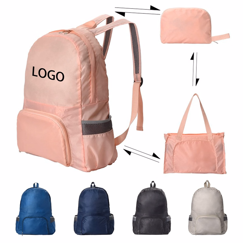 MOQ20 Foldable Multifunction Backpack Lightweight Travel Bag