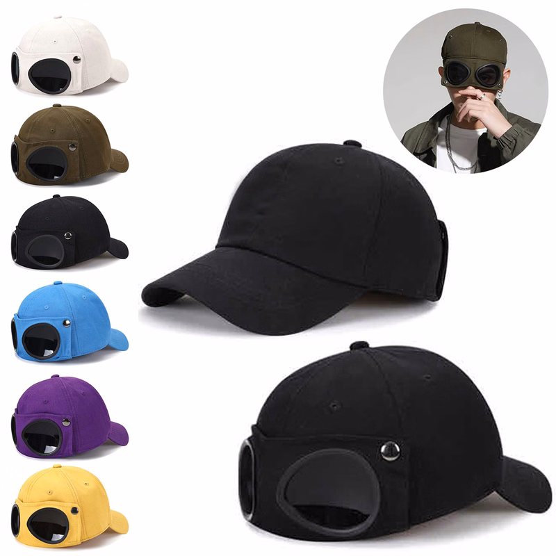 Retro Aviator Hat Glasses Cap