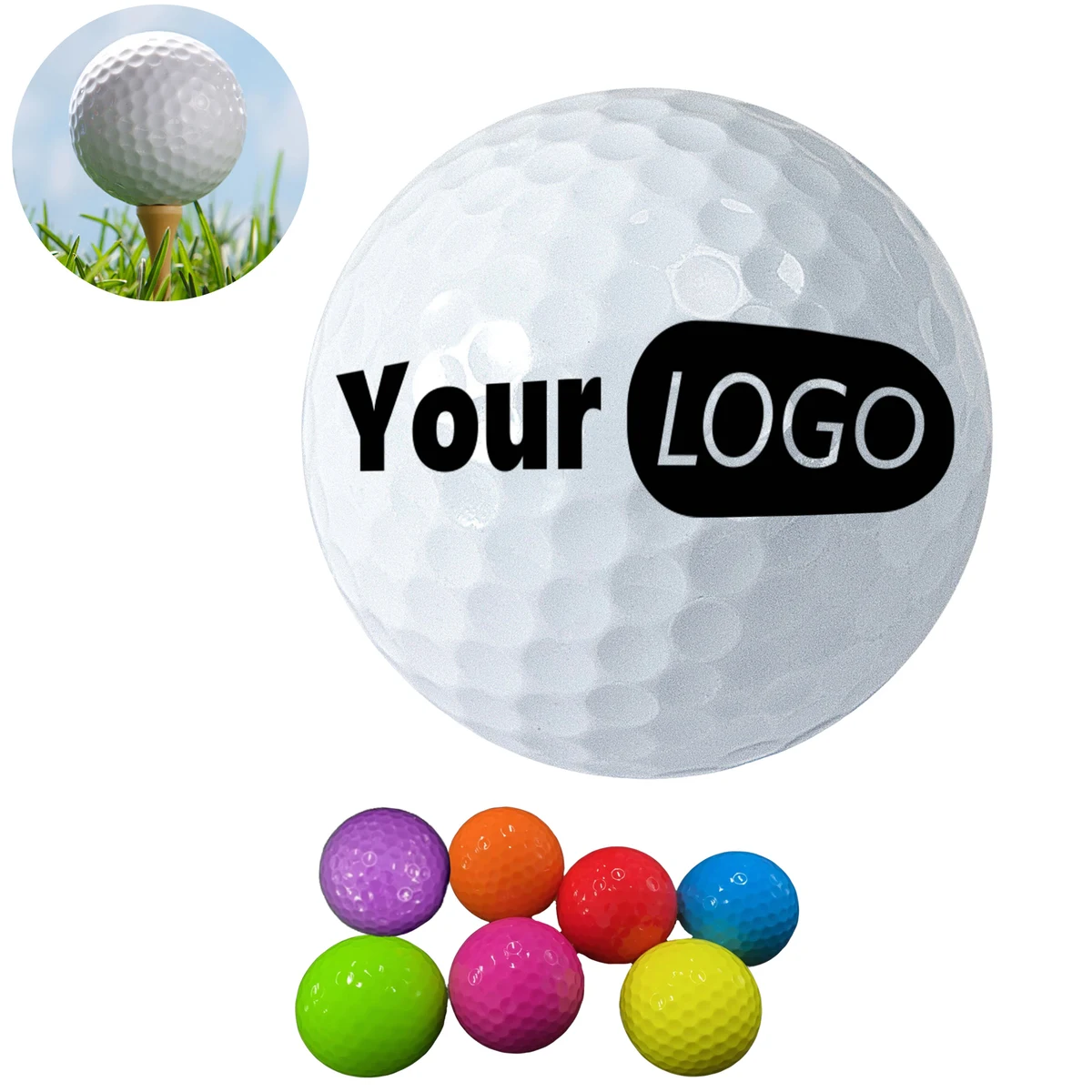 MOQ 10 Professional Colored Golf Ball 1