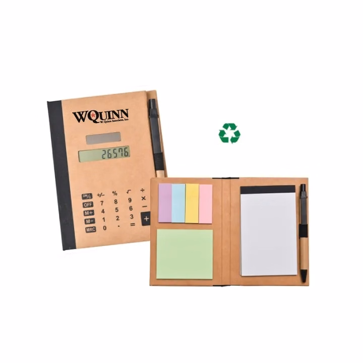 Eco-friendly Calculate Notepad with Sticky Notes (6" x 4")