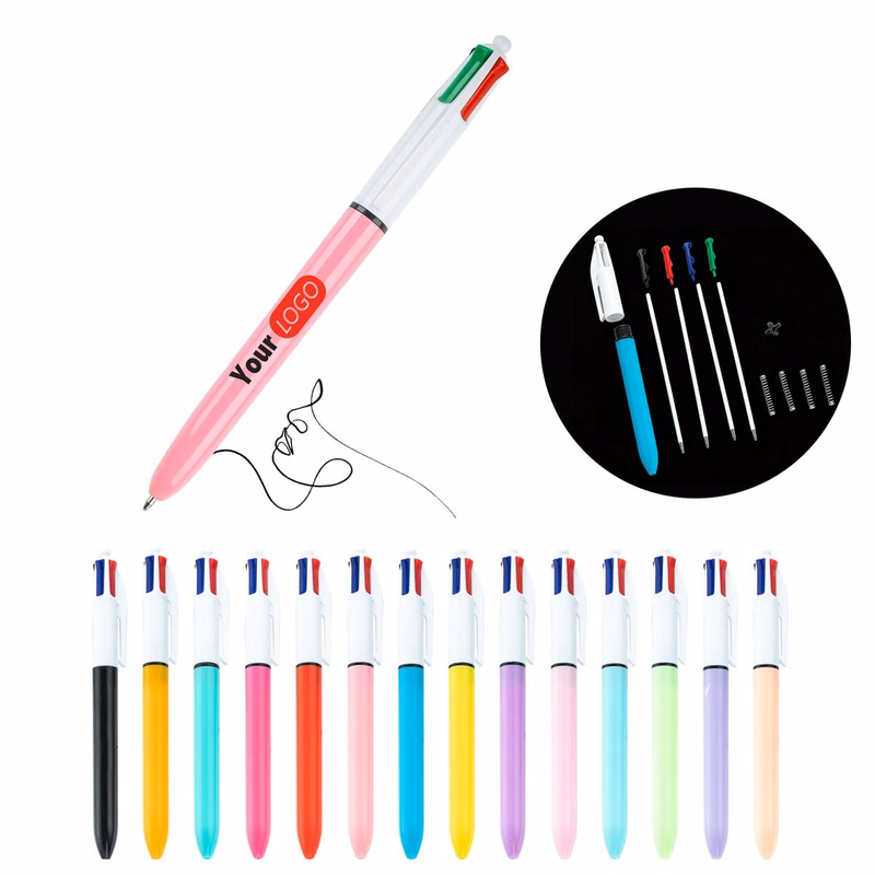 Full Colors Plastic Retractable Ballpoint Pen