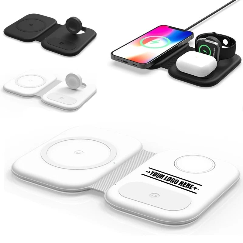 Foldable 3-In-1 Magnetic Wireless Charging Station 1