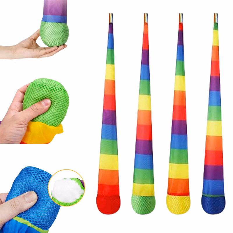 Throw and Catch Ball with Rainbow Tail