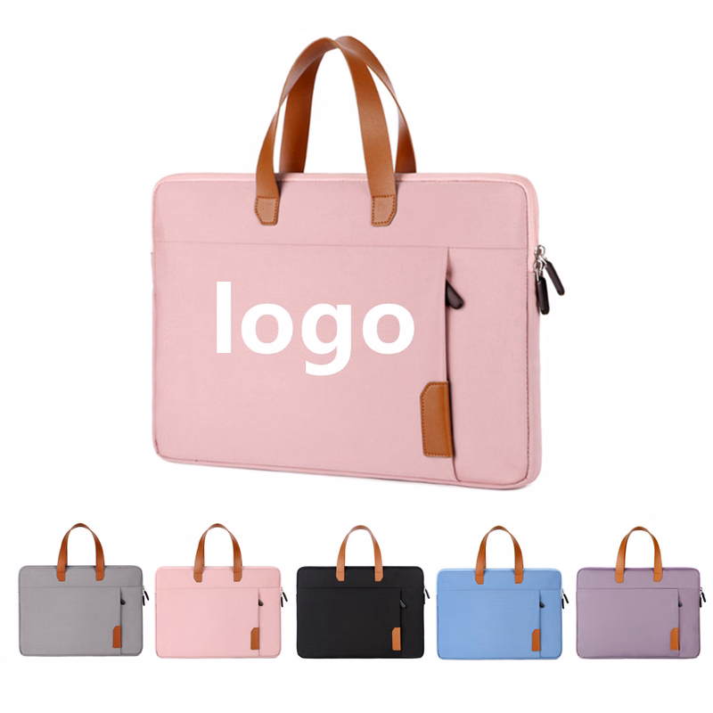 Padded Laptop Sleeve With Leather Handle