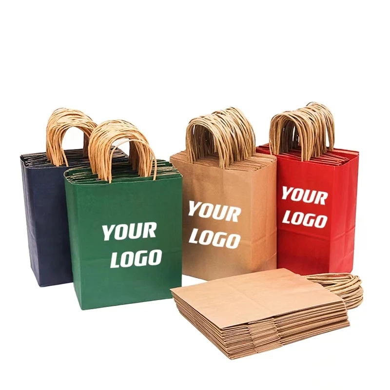 Color Kraft Paper Bags / Customizable 1
