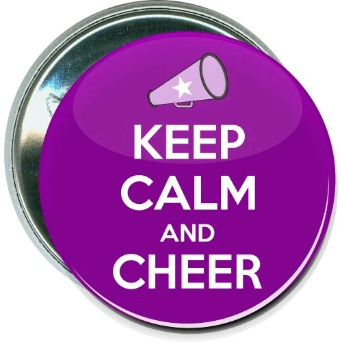 Keep Calm and Cheer, Cheerleading Button 1