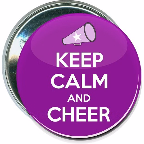 Keep Calm and Cheer, Cheerleading Button