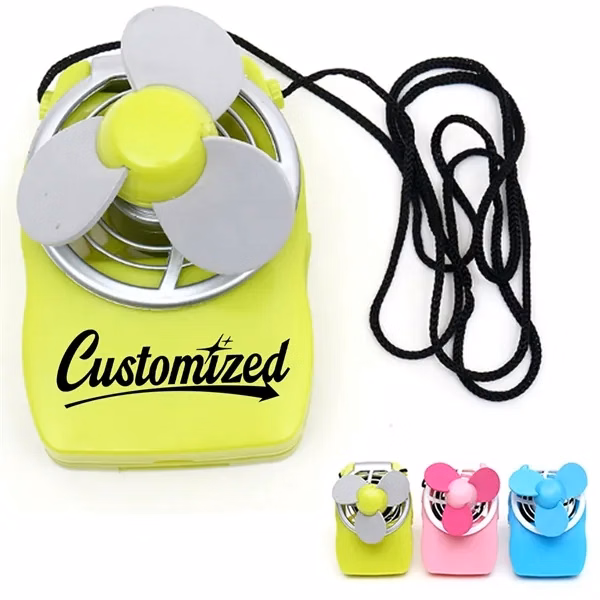 Custom Mini USB Desktop Fan with Soft Blades and Cute Design — Office Workspace Cooling