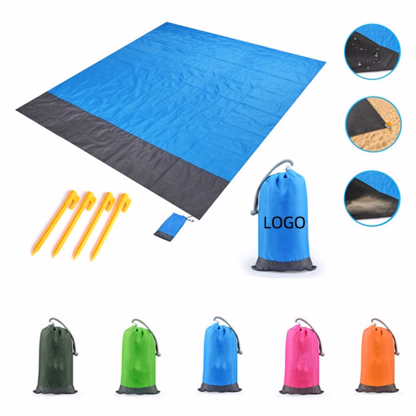 Waterproof Beach Blanket W/ Four Ground Stakes
