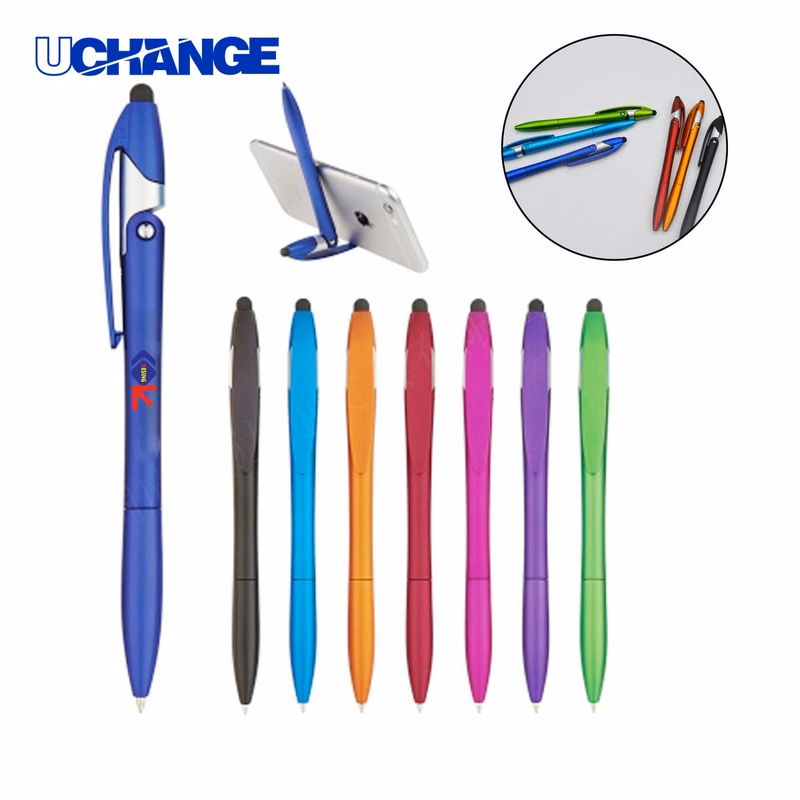Folding Phone Stand with Ballpoint Tip for Desks
