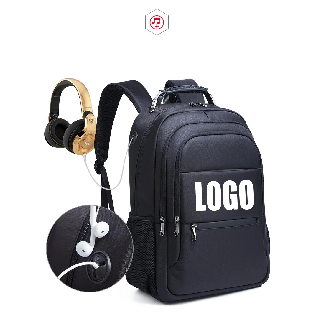 Customized Business Travel Backpacks With USB Port 1