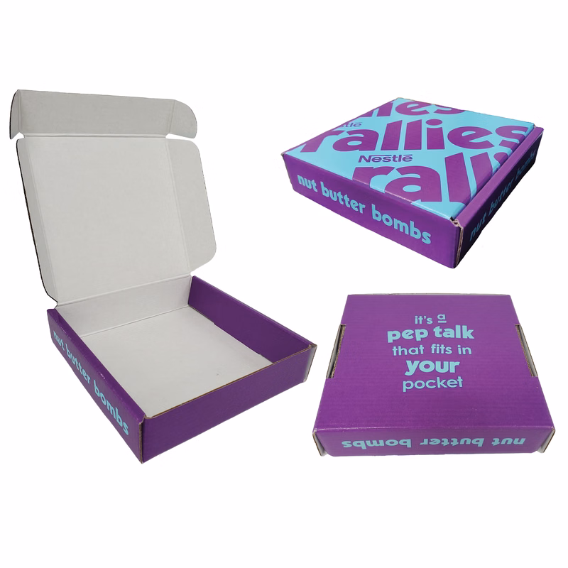 6" x 6" x 1-1/2" - E-Flute Outside Tuck Box