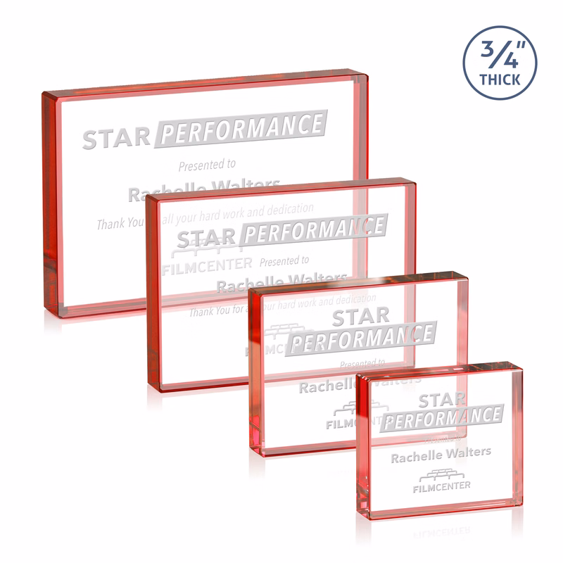 Verona Paperweight - Red