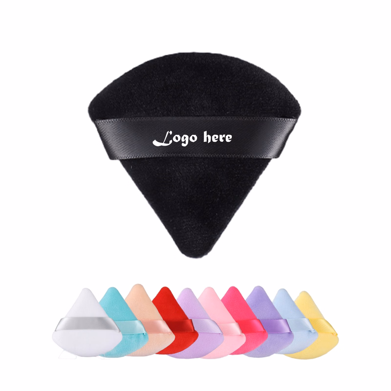 Triangle Powder Puff Makeup Blender Sponge Velour Cosmetic