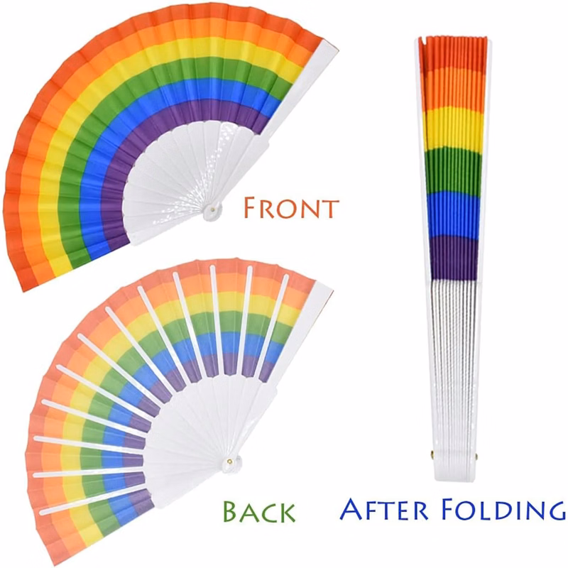 Vibrant Colorful Wedding Fan