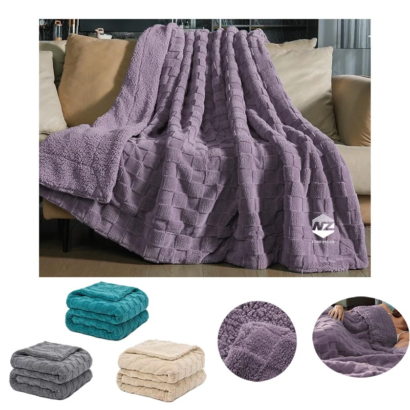 Super Soft Cozy Throw Blanket Fluffy Sherpa Fleece Reversible Thick Warm Fuzzy Blanket 1